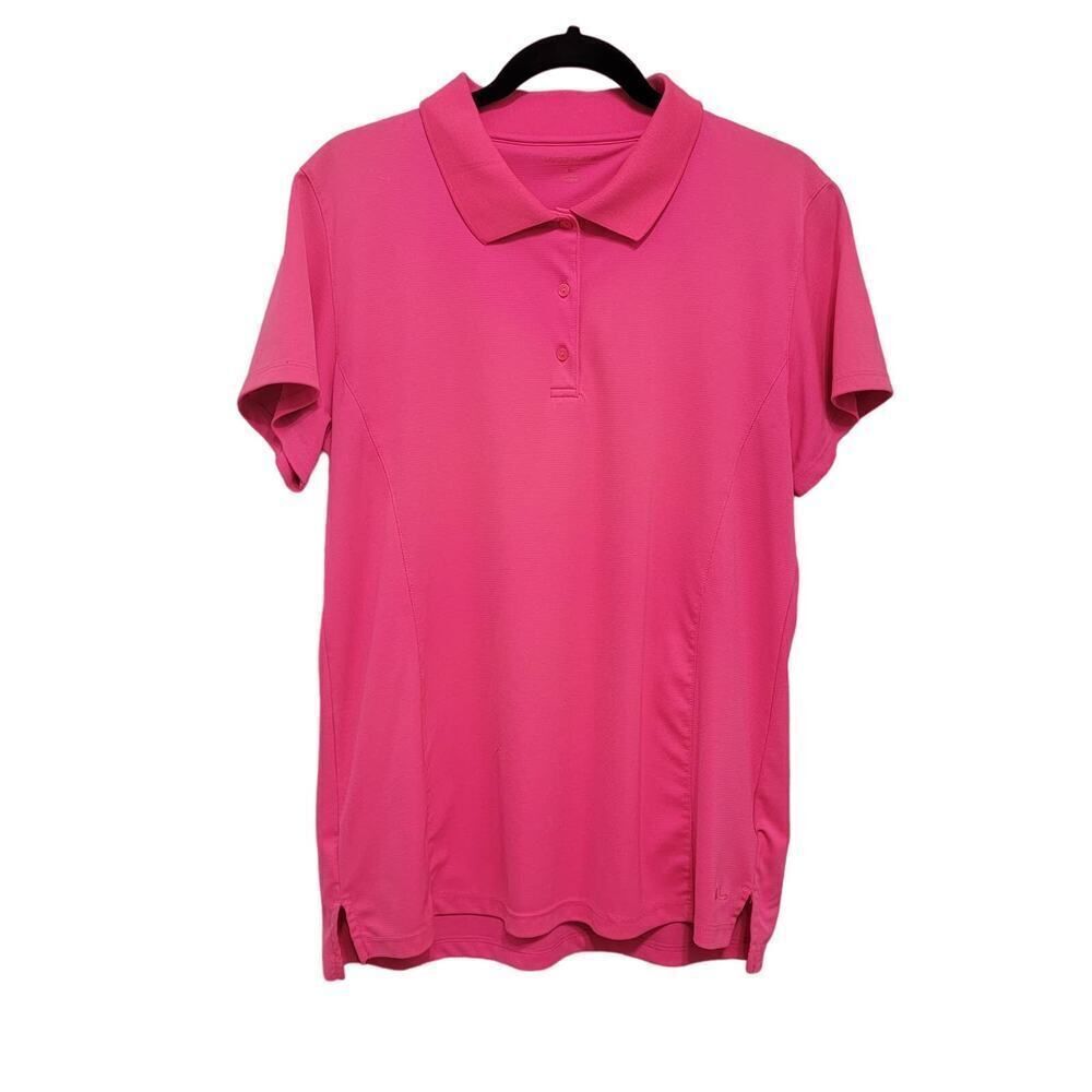Maggie Lane Tennis Prep Button Down Shirt Pink Size XXL Barbiecore